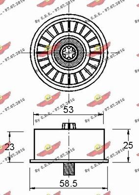 Autokit 03.81364 - Направляющий ролик, зубчатый ремень ГРМ autosila-amz.com