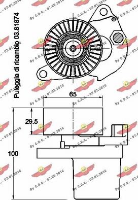 Autokit 03.81712 - Натяжитель, поликлиновый ремень autosila-amz.com