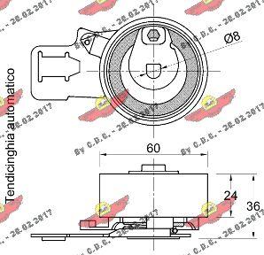 Autokit 03.82073 - Натяжной ролик, зубчатый ремень ГРМ autosila-amz.com