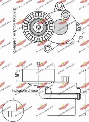 Autokit 03.82111 - Натяжитель, поликлиновый ремень autosila-amz.com