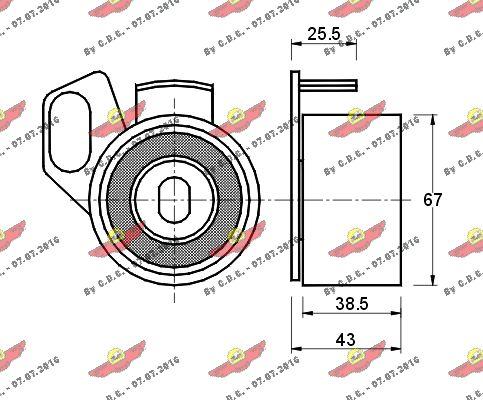 Autokit 03.396 - Натяжной ролик, зубчатый ремень ГРМ autosila-amz.com