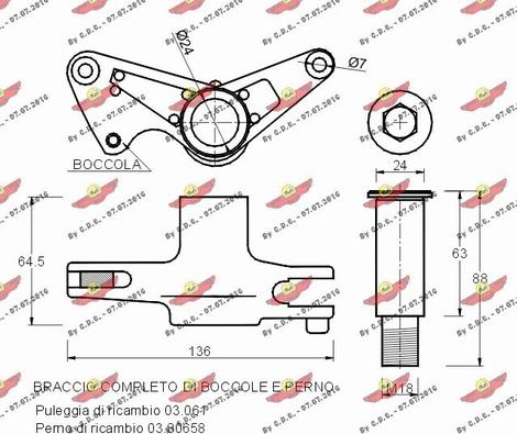 Autokit 03.778 - Натяжитель, поликлиновый ремень autosila-amz.com