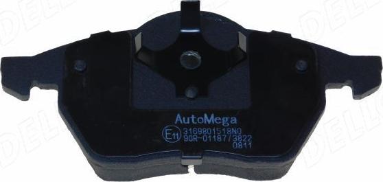 Automega 120044910 - Тормозные колодки, дисковые, комплект autosila-amz.com