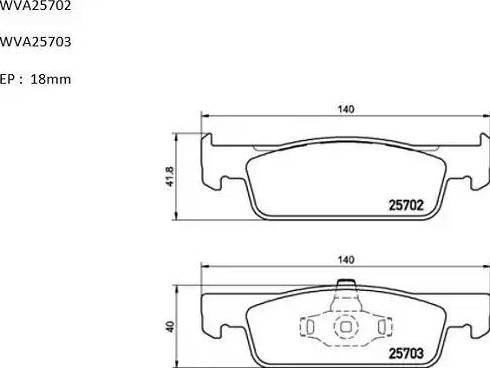 Automotor France ABP2581 - Тормозные колодки, дисковые, комплект autosila-amz.com