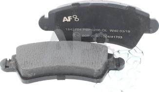 Automotor France PBP0206 - Тормозные колодки, дисковые, комплект autosila-amz.com