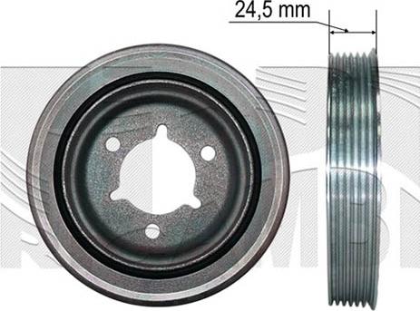 Autoteam A06272 - Шкив коленчатого вала autosila-amz.com