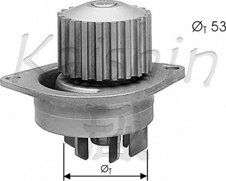 Autoteam WPA347 - Водяной насос autosila-amz.com