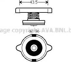 Ava Quality Cooling 980014 - Крышка горловины радиатора autosila-amz.com