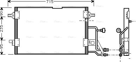 Ava Quality Cooling AI 5116 - Конденсатор кондиционера autosila-amz.com