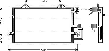 Ava Quality Cooling AI 5121 - Конденсатор кондиционера autosila-amz.com