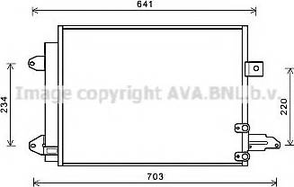 Ava Quality Cooling AI5367 - Конденсатор кондиционера autosila-amz.com