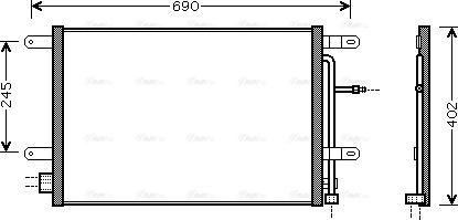 Ava Quality Cooling AI 5238 - Конденсатор кондиционера autosila-amz.com