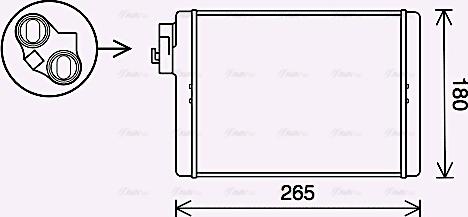 Ava Quality Cooling AI6408 - Теплообменник, отопление салона autosila-amz.com