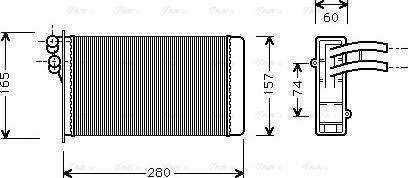 Ava Quality Cooling AI 6141 - Теплообменник, отопление салона autosila-amz.com