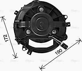 Ava Quality Cooling AI8445 - Вентилятор салона autosila-amz.com