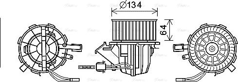 Ava Quality Cooling AI8391 - Вентилятор салона autosila-amz.com