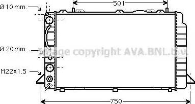 Ava Quality Cooling AI 2089 - Радиатор, охлаждение двигателя autosila-amz.com