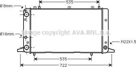 Ava Quality Cooling AI 2053 - Радиатор, охлаждение двигателя autosila-amz.com