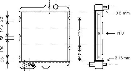 Ava Quality Cooling AI 2002 - Радиатор, охлаждение двигателя autosila-amz.com