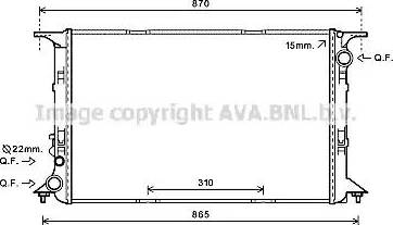 Ava Quality Cooling AI2377 - Радиатор, охлаждение двигателя autosila-amz.com