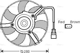 Ava Quality Cooling AI 7516 - Вентилятор, охлаждение двигателя autosila-amz.com