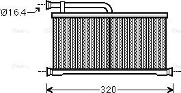 Ava Quality Cooling AIA6397 - Теплообменник, отопление салона autosila-amz.com