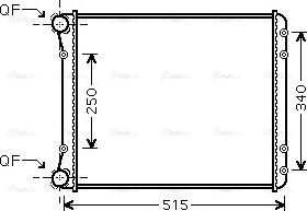 Ava Quality Cooling AIA2220 - Радиатор, охлаждение двигателя autosila-amz.com