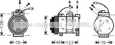 Ava Quality Cooling AI K015 - Компрессор кондиционера autosila-amz.com