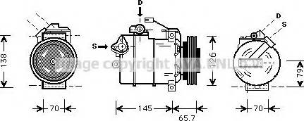 Ava Quality Cooling AIAK151 - Компрессор кондиционера autosila-amz.com