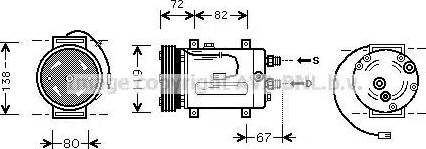 Ava Quality Cooling AI K177 - Компрессор кондиционера autosila-amz.com