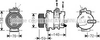 Ava Quality Cooling AIAK314 - Компрессор кондиционера autosila-amz.com