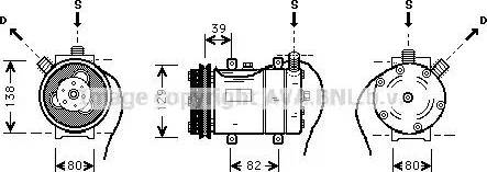 Ava Quality Cooling AI K009 - Компрессор кондиционера autosila-amz.com