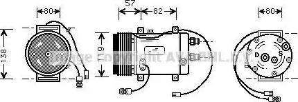 Ava Quality Cooling AI K008 - Компрессор кондиционера autosila-amz.com