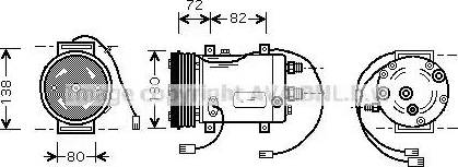 Ava Quality Cooling AI K179 - Компрессор кондиционера autosila-amz.com