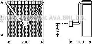 Ava Quality Cooling AI V022 - Испаритель, кондиционер autosila-amz.com