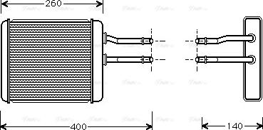 Ava Quality Cooling AL 6072 - Радиатор отопителя autosila-amz.com