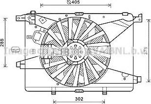 Ava Quality Cooling AL7516 - Вентилятор, охлаждение двигателя autosila-amz.com