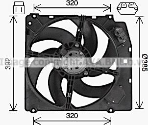 Ava Quality Cooling AL7529 - Вентилятор, охлаждение двигателя autosila-amz.com