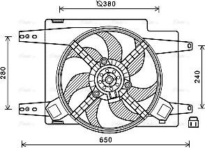 Ava Quality Cooling AL7522 - Вентилятор, охлаждение двигателя autosila-amz.com