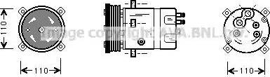 Ava Quality Cooling ALAK071 - Компрессор кондиционера autosila-amz.com