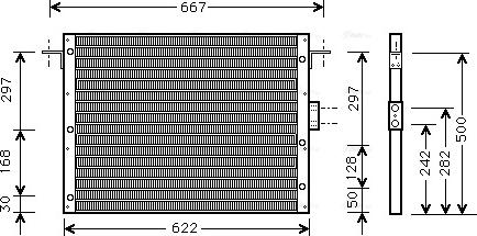 Ava Quality Cooling AU 5075 - Конденсатор кондиционера autosila-amz.com