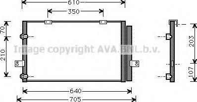 Ava Quality Cooling AU 5078 - Конденсатор кондиционера autosila-amz.com