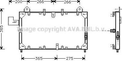 Ava Quality Cooling AU 5140 - Конденсатор кондиционера autosila-amz.com