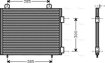 Ava Quality Cooling AU 5141 - Конденсатор кондиционера autosila-amz.com