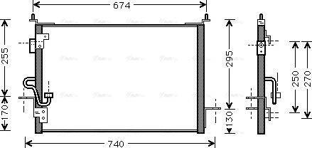 Ava Quality Cooling AU 5143 - Конденсатор кондиционера autosila-amz.com