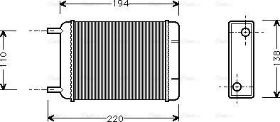 Ava Quality Cooling AU 6049 - Теплообменник, отопление салона autosila-amz.com