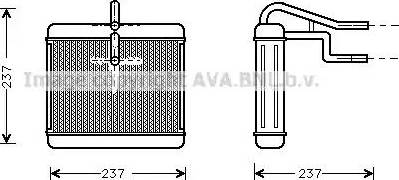 Ava Quality Cooling AU 6060 - Теплообменник, отопление салона autosila-amz.com