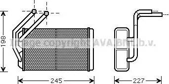 Ava Quality Cooling AU 6176 - Теплообменник, отопление салона autosila-amz.com