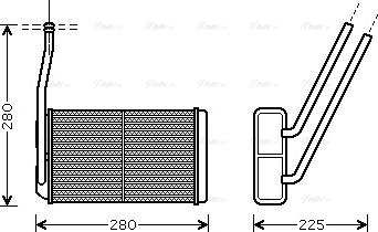 Ava Quality Cooling AU 6177 - Теплообменник, отопление салона autosila-amz.com