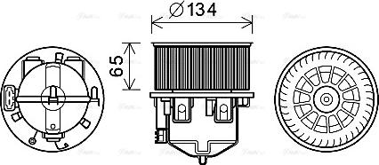 Ava Quality Cooling AU8221 - Вентилятор салона autosila-amz.com